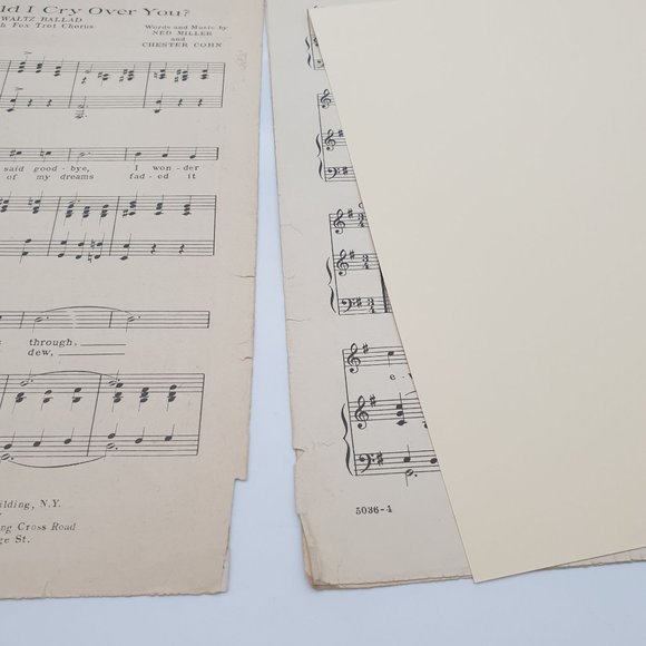Vintage Sheet Music 1922 Why Should I Cry Over You Waltz Miller Cohn - Picture 4 of 5